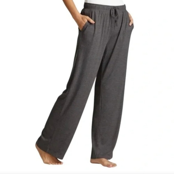 New! Natori Lounge Pants Size Large Beige Grey PJ Pants Casual Neutral Relaxed - Picture 4 of 11